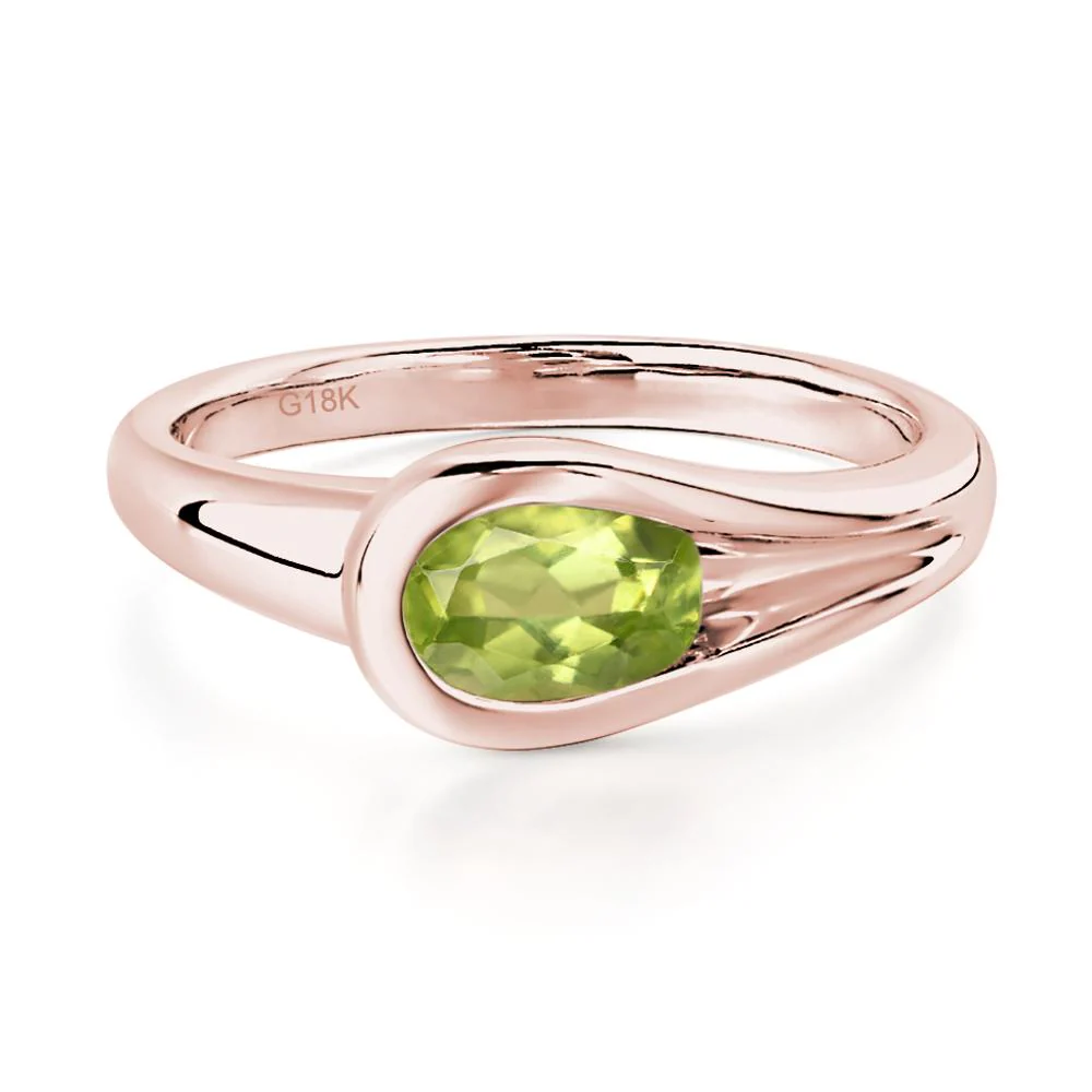 Peridot Streamline Ring - Image 4