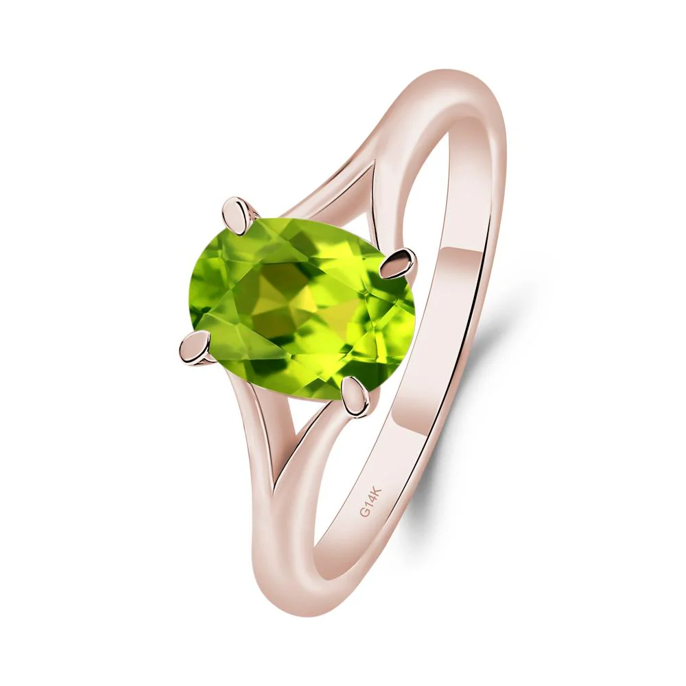 Peridot Split Shank Ring - Image 6