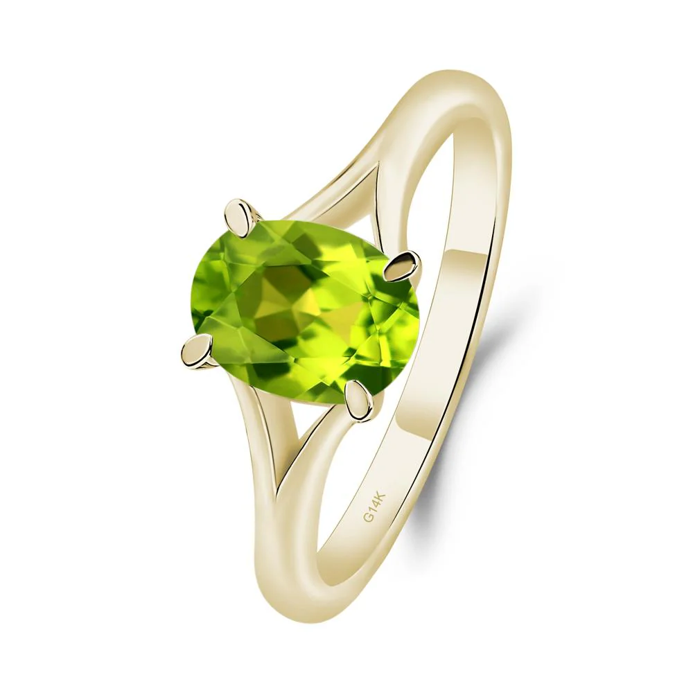 Peridot Split Shank Ring - Image 7
