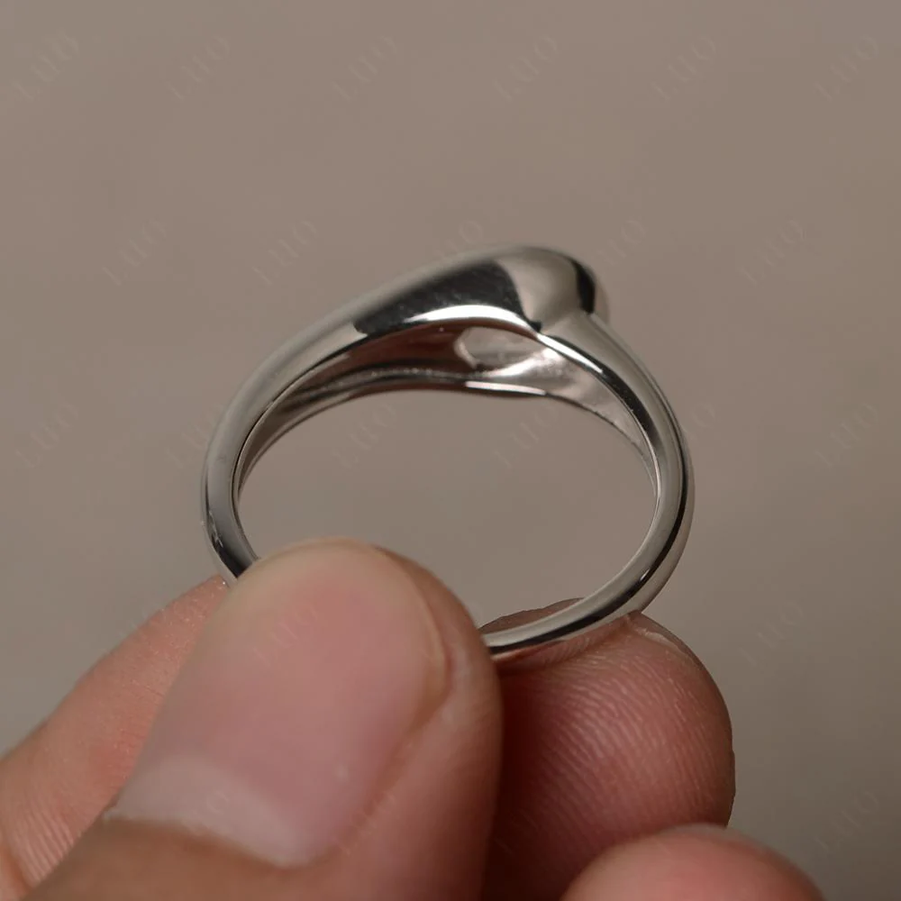 Rose Quartz Minimalist Engagement Ring - Image 12