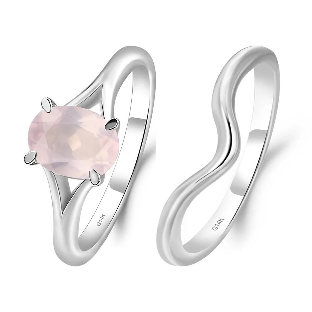 Rose Quartz Solitaire Promise Ring - Image 13