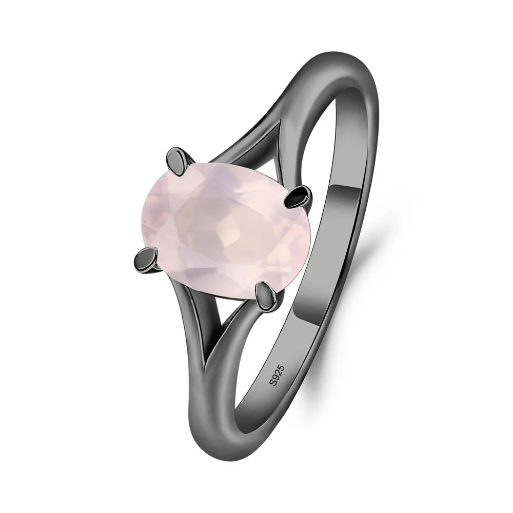 Rose Quartz Solitaire Promise Ring - Image 7