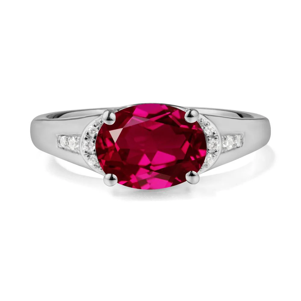 Oval Ruby Statement Ring