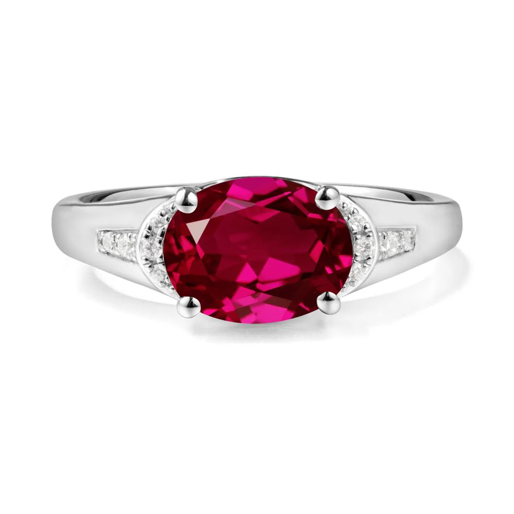 Oval Ruby Statement Ring - Image 4