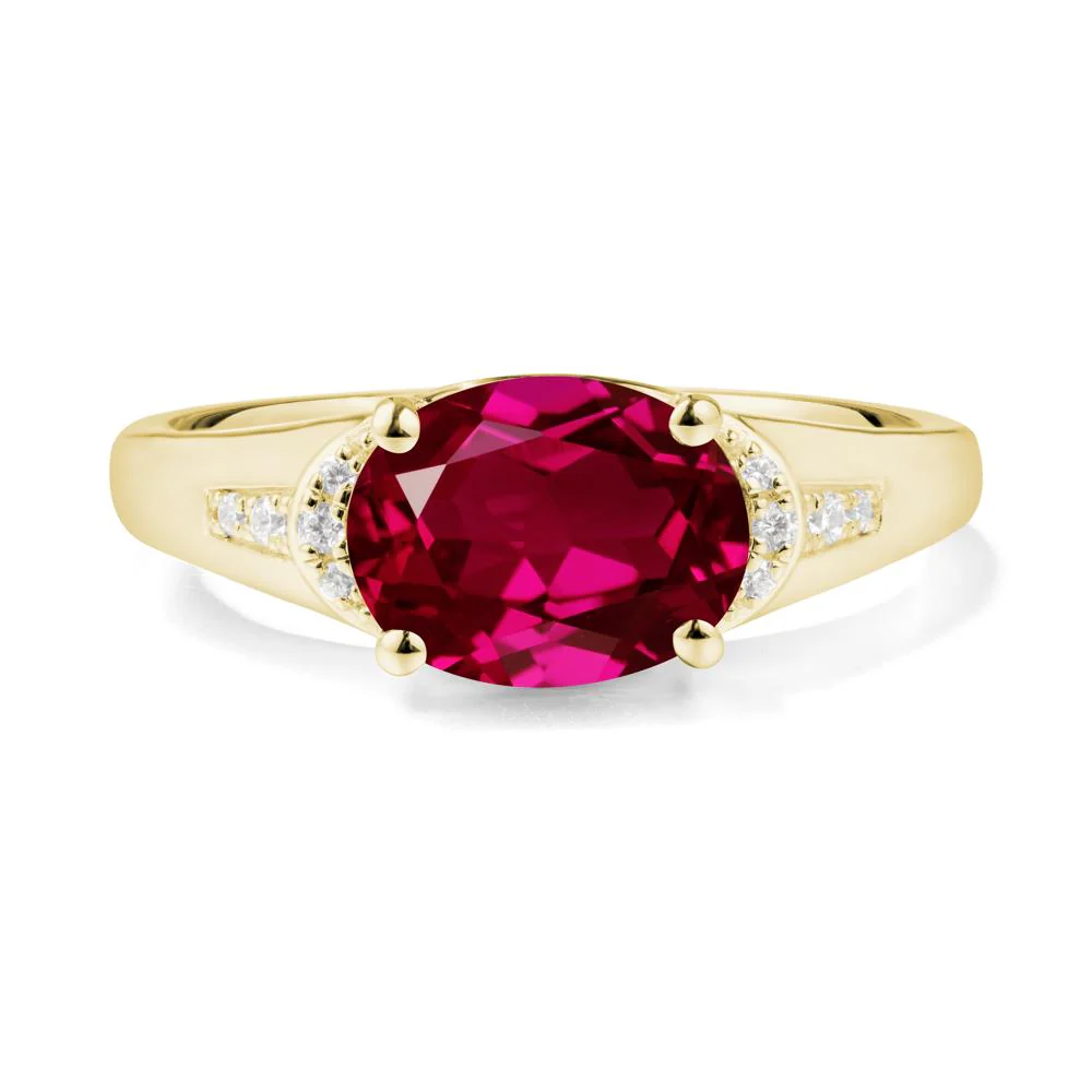 Oval Ruby Statement Ring - Image 6