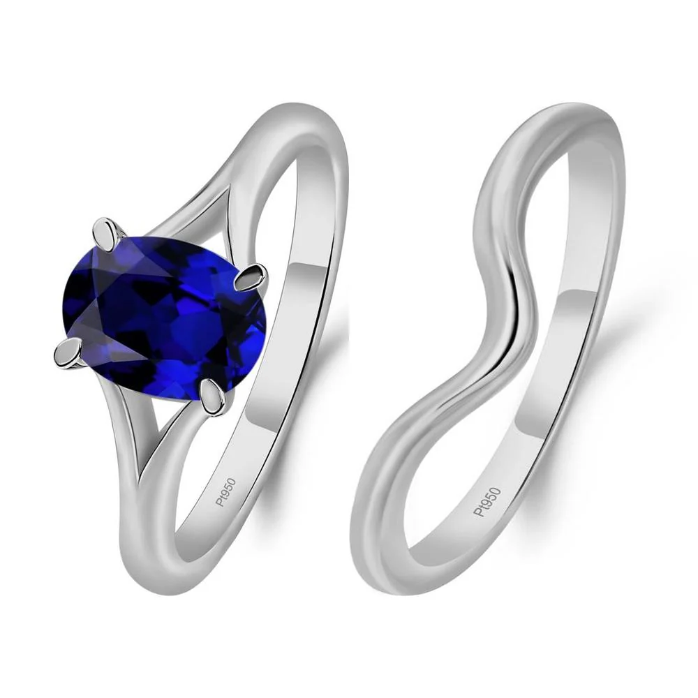 Sapphire Split Shank Ring - Image 25