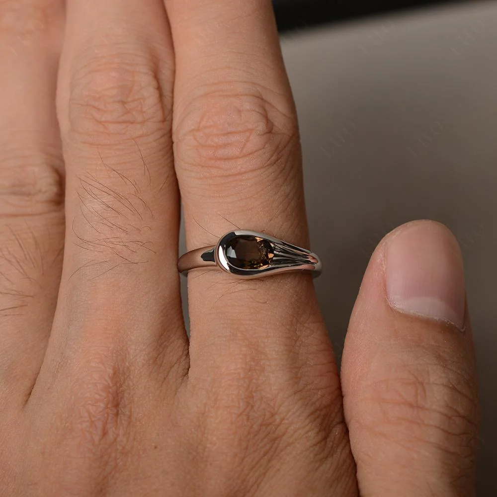 Smoky Quartz Streamline Ring - Image 13