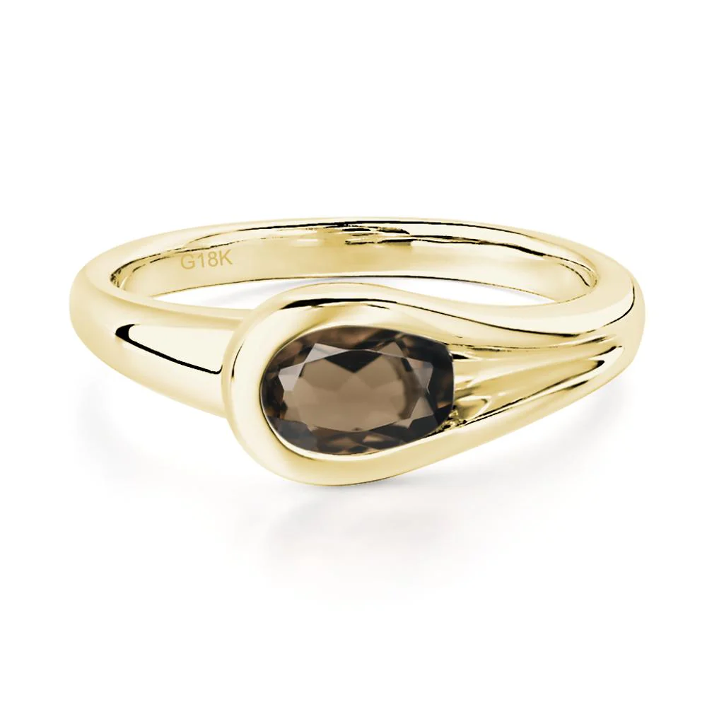 Smoky Quartz Streamline Ring - Image 6