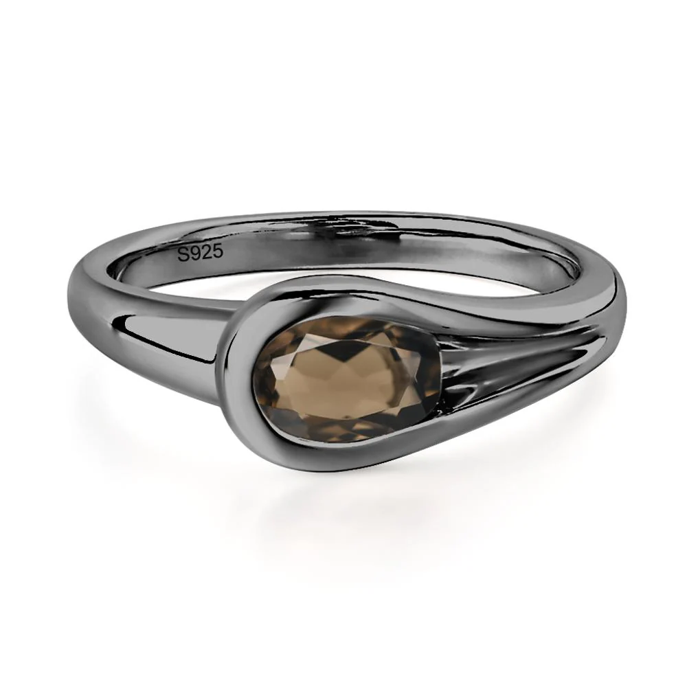 Smoky Quartz Streamline Ring - Image 7