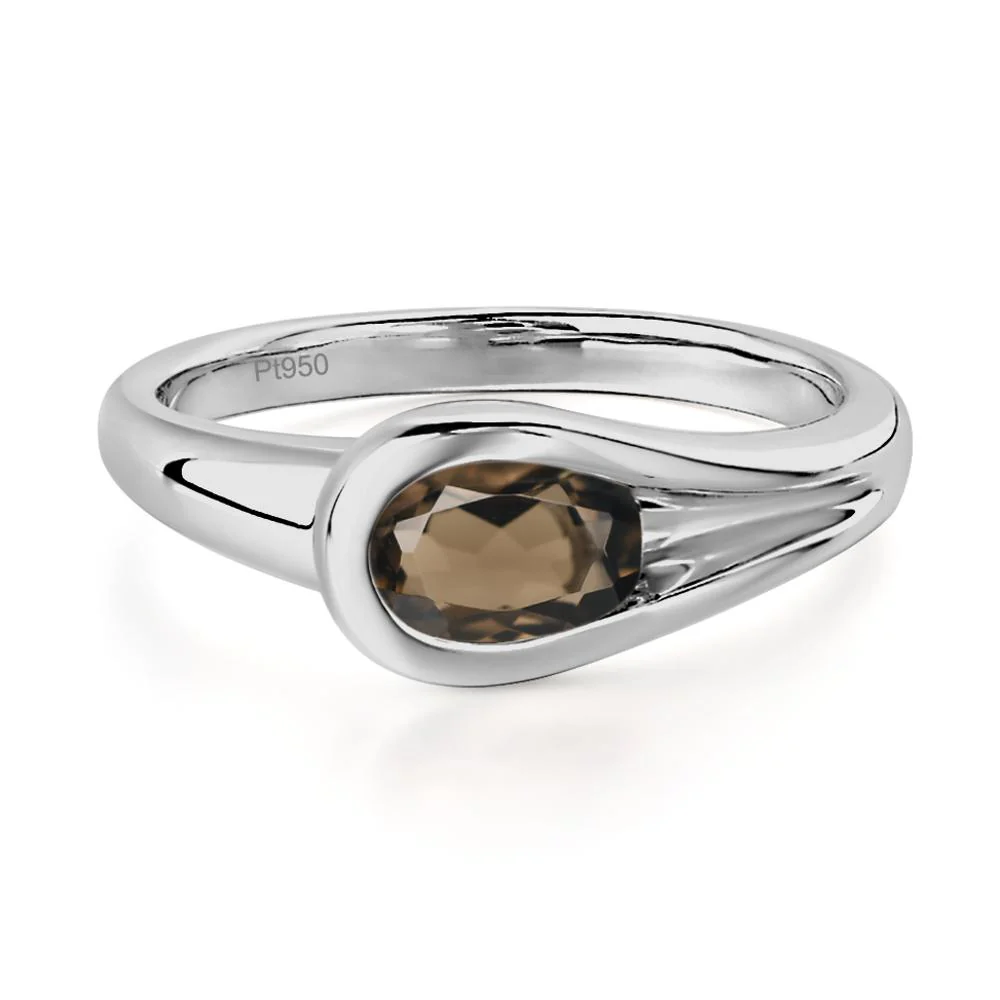Smoky Quartz Streamline Ring - Image 8