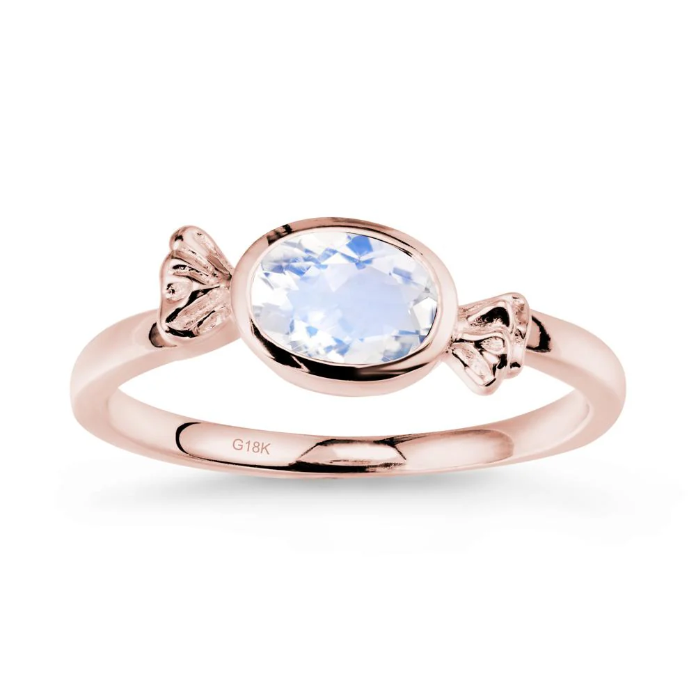 Oval Solitaire Moonstone Halloween Ring - Image 5