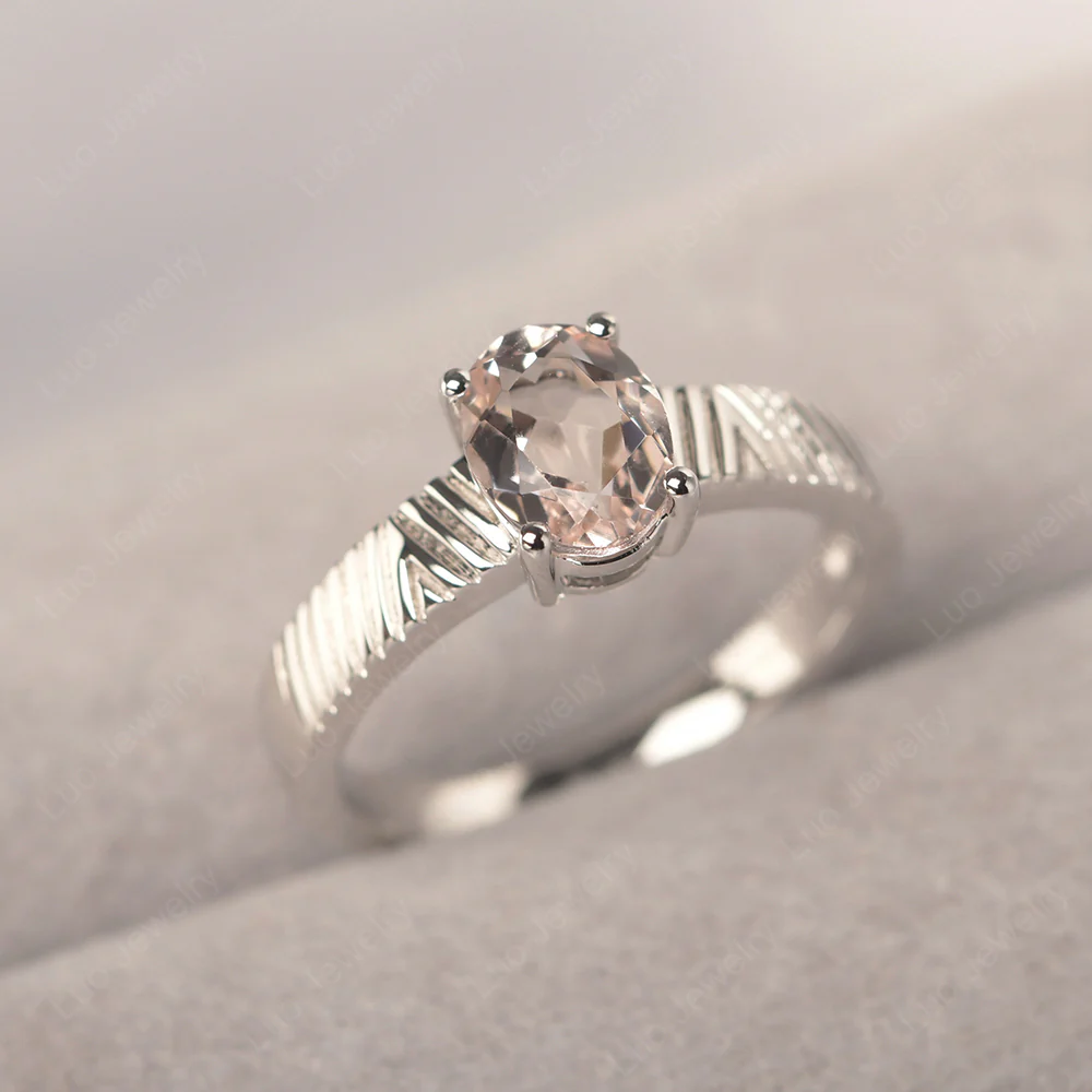 Morganite Chevron Ring - Image 2