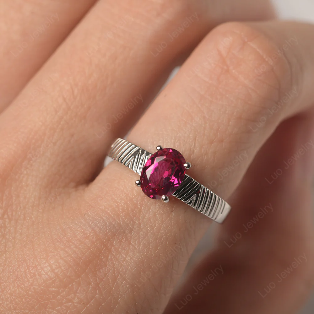 Ruby Chevron Ring - Image 5