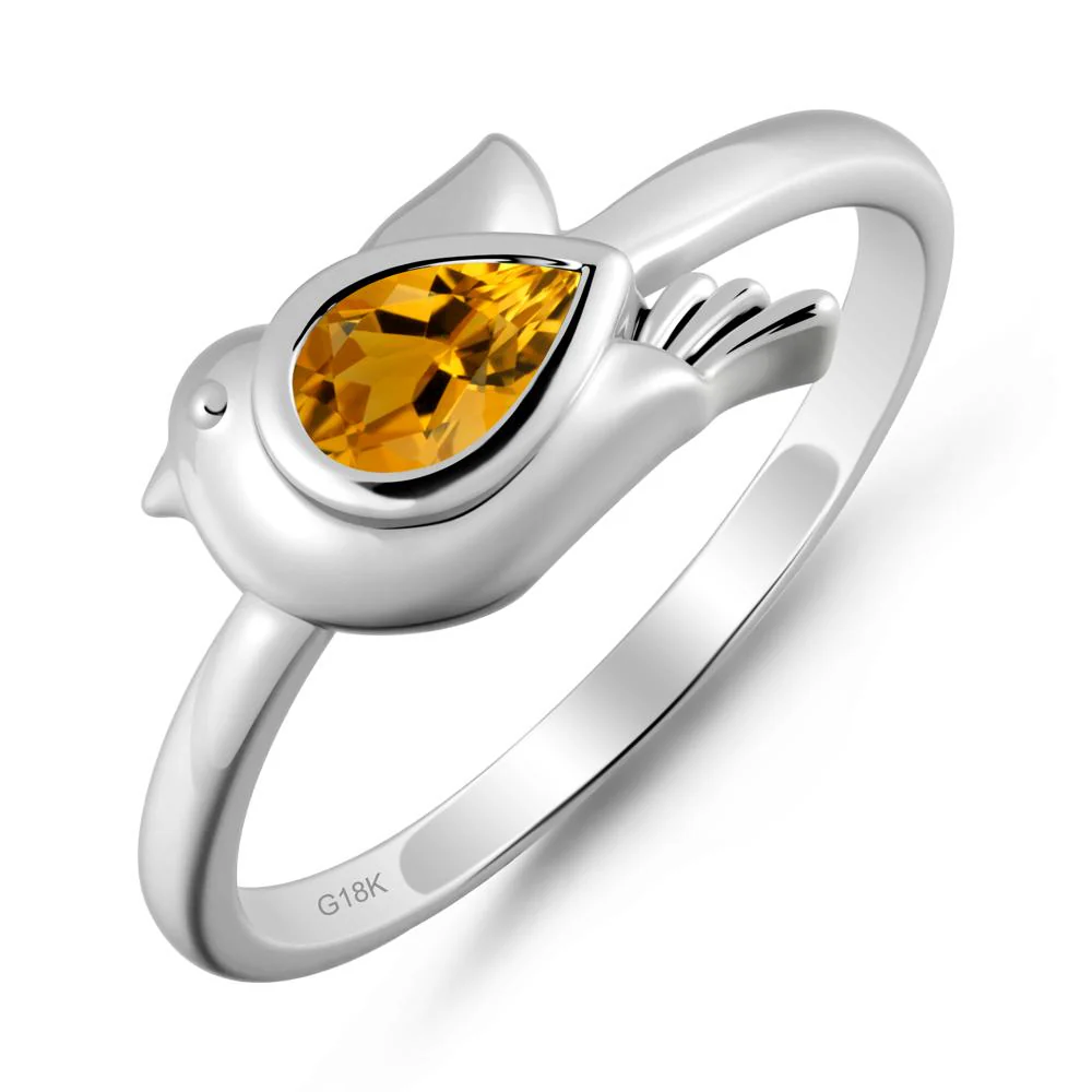 Peace Dove Citrine Ring - Image 5