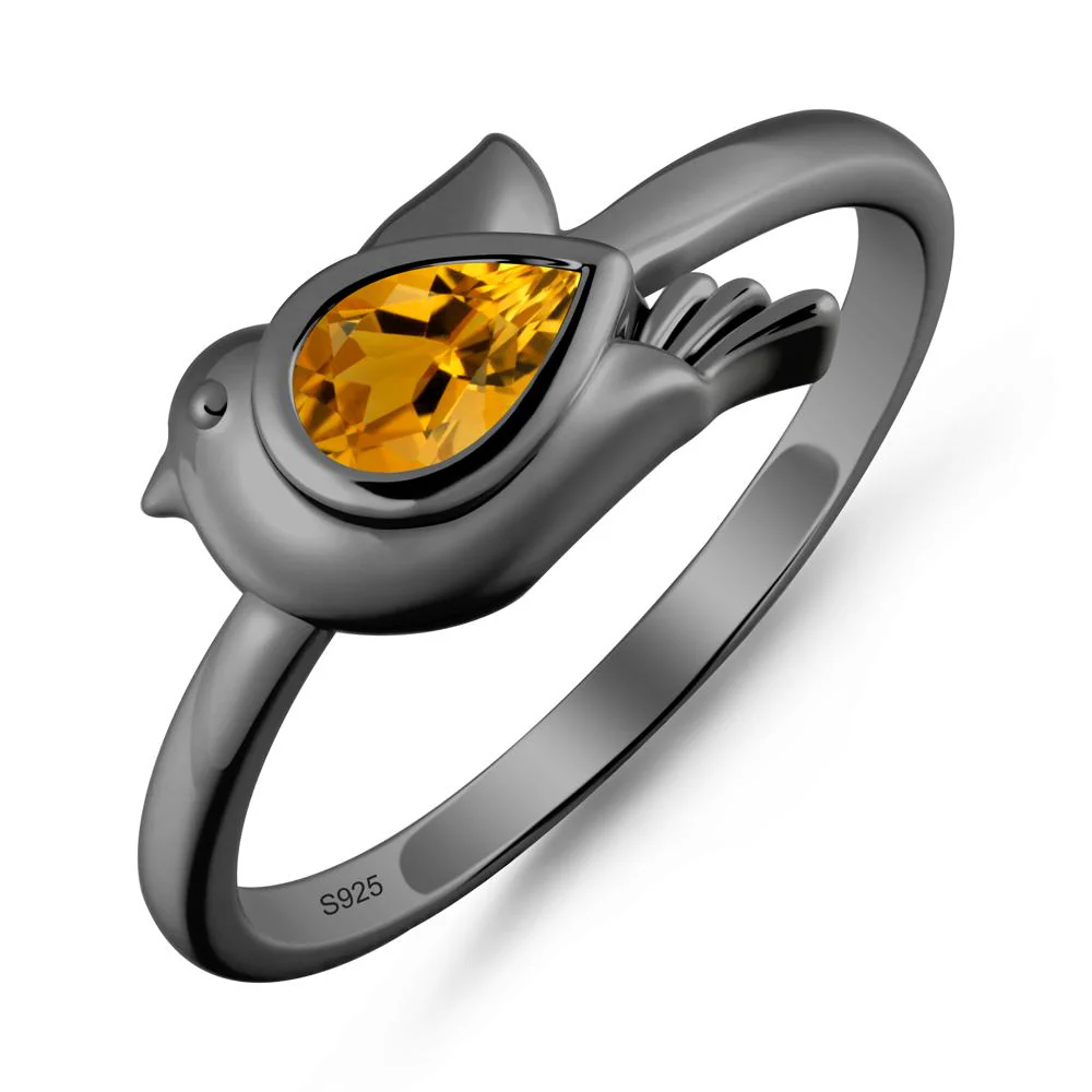 Peace Dove Citrine Ring - Image 7