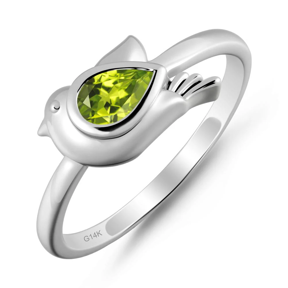 Peace Dove Peridot Ring - Image 3