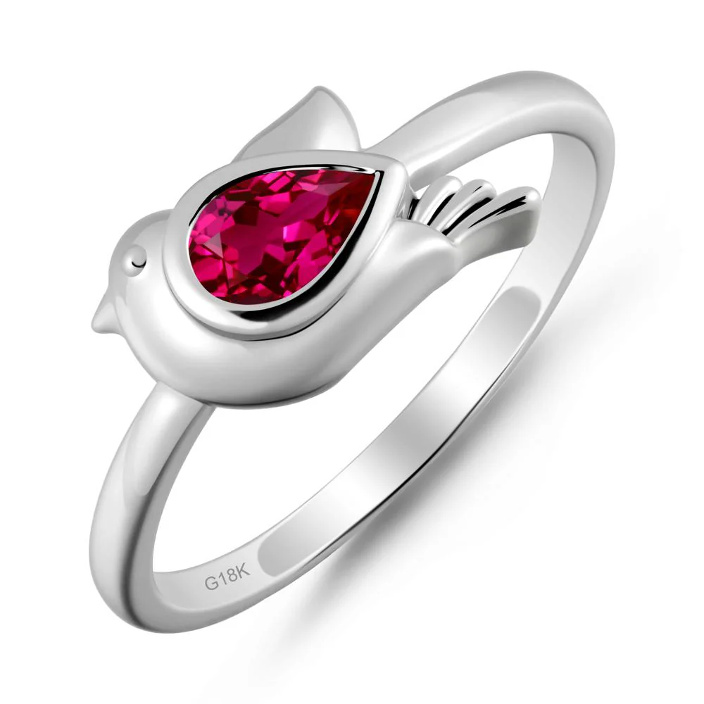 Peace Dove Ruby Ring - Image 5