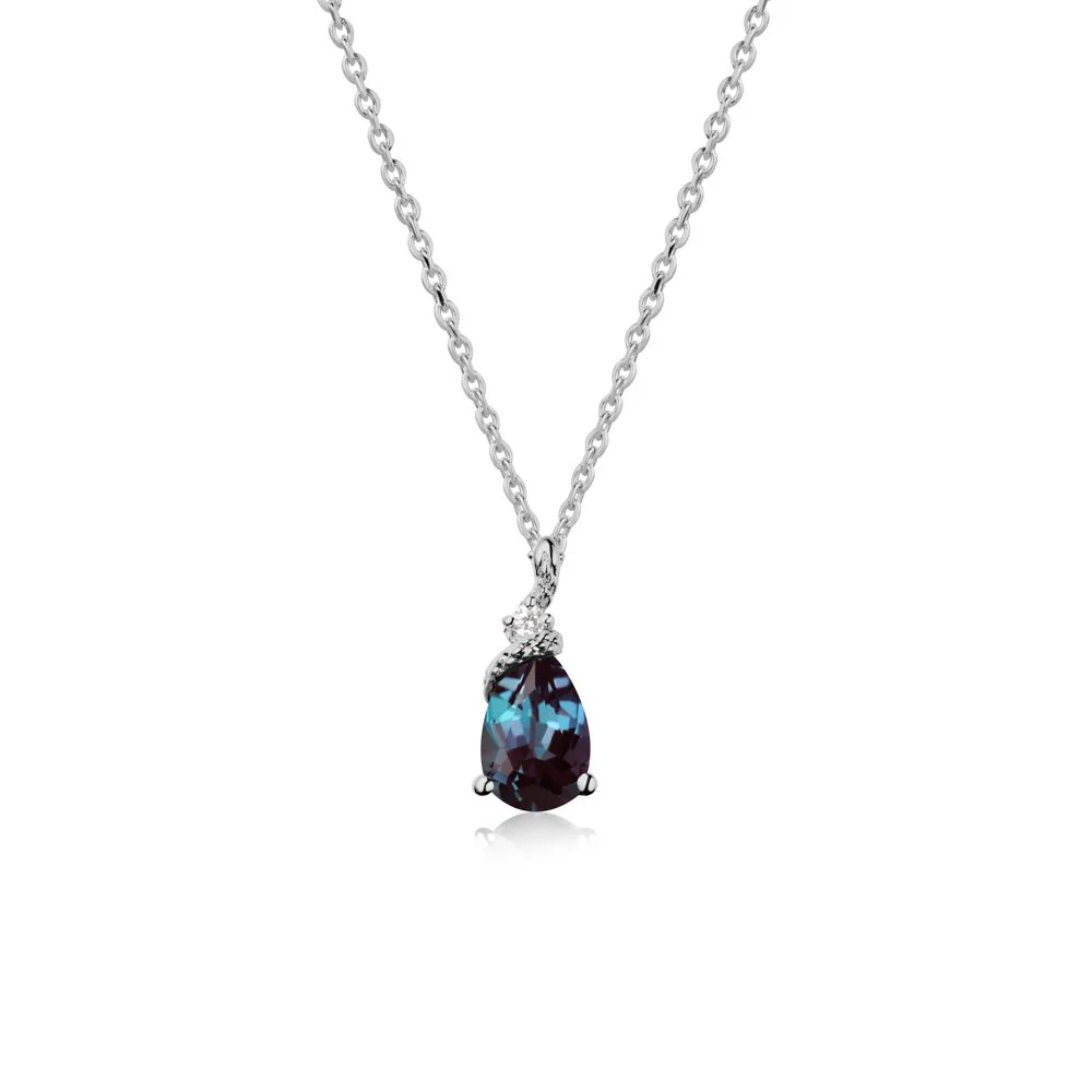 Pear Alexandrite Snake Necklace - Image 9