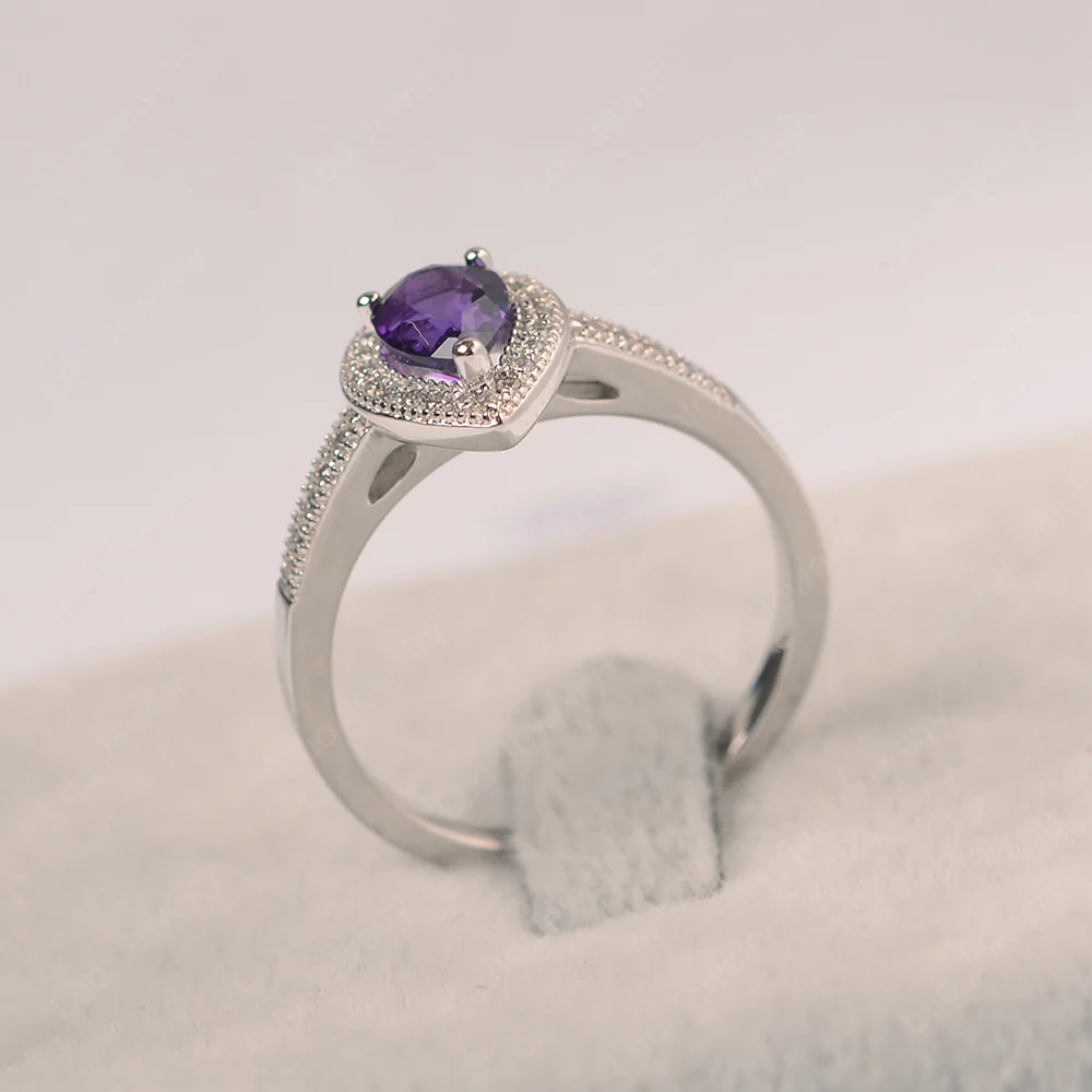 Milgrain Amethyst Ring - Image 2