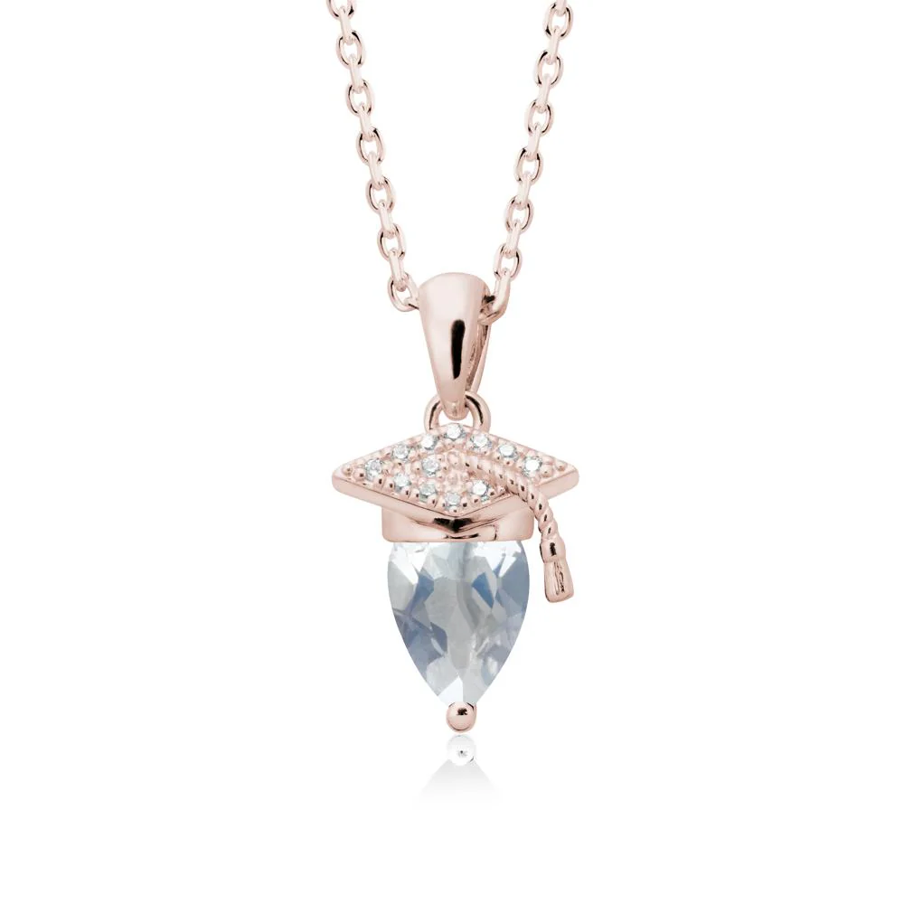 Pear Cut Moonstone Graduation Necklace - Image 2