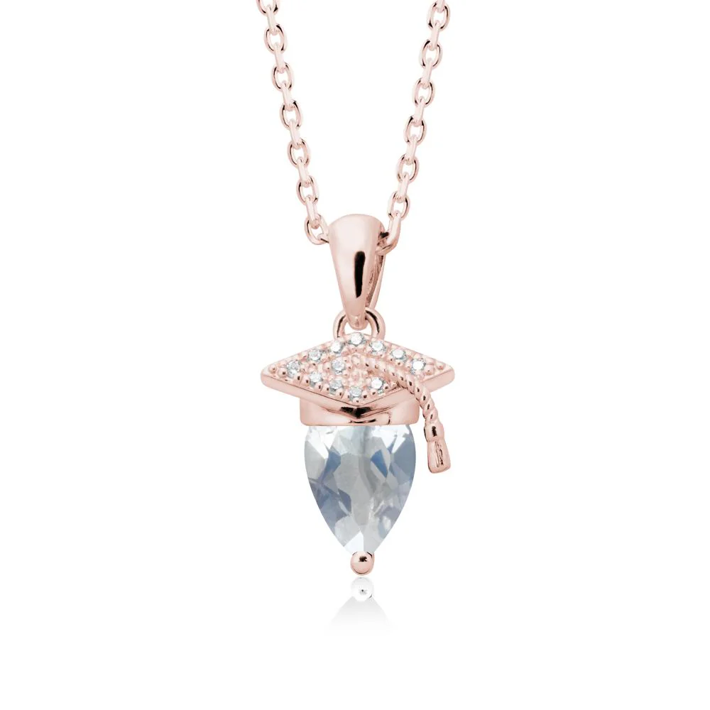 Pear Cut Moonstone Graduation Necklace - Image 4