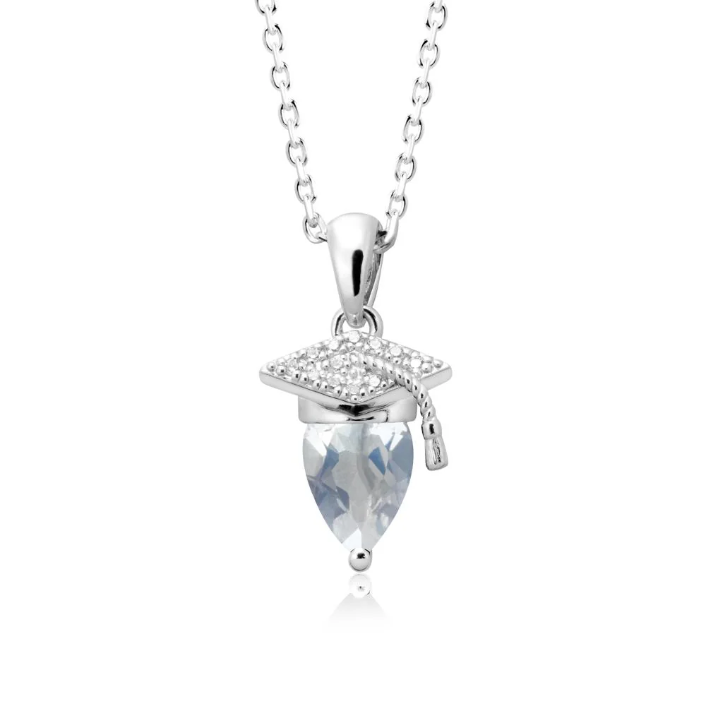 Pear Cut Moonstone Graduation Necklace - Image 9