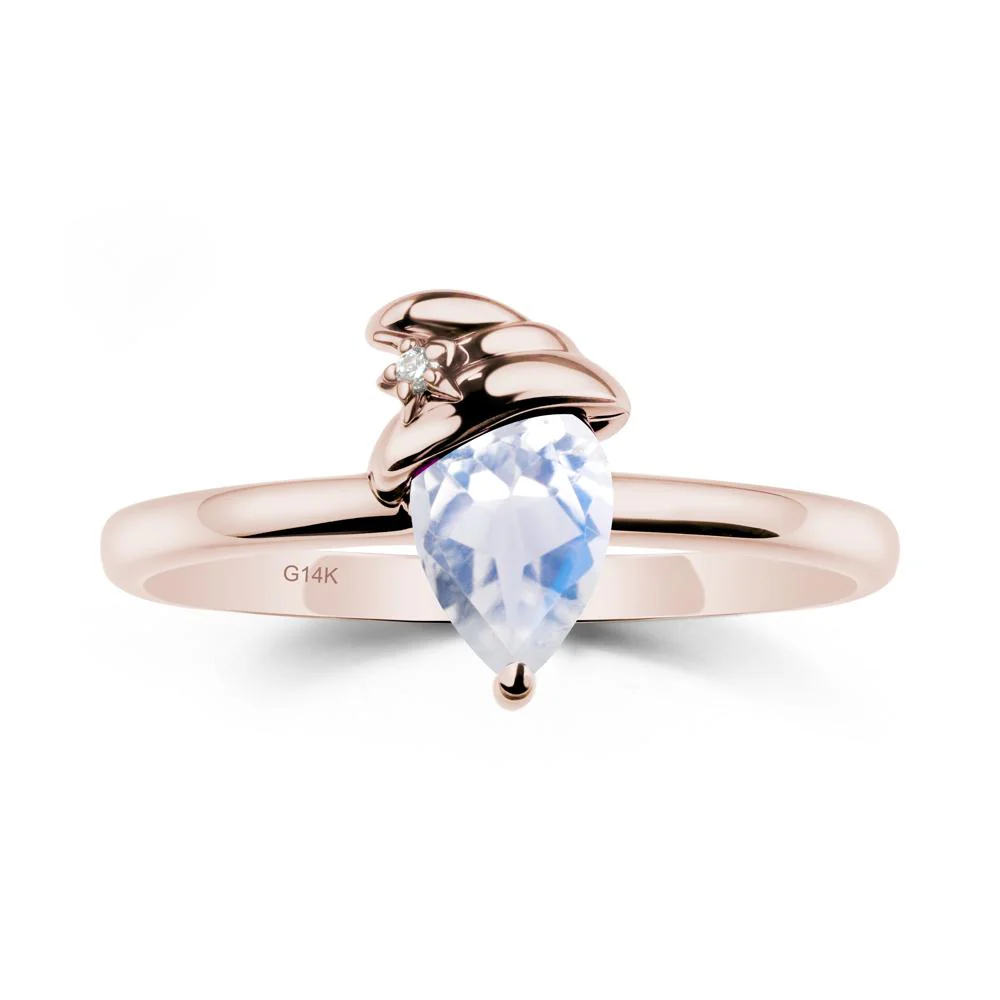 Pear Moonstone Hat Ring - Image 2