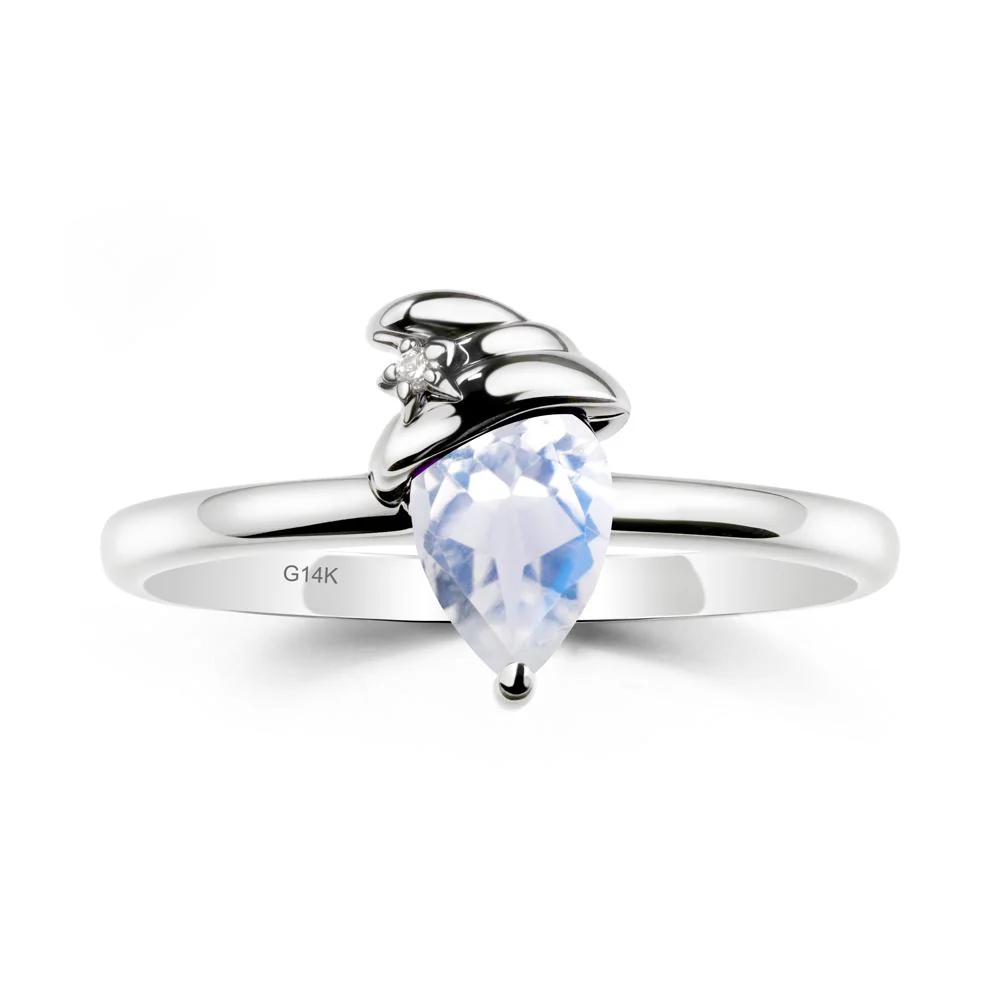 Pear Moonstone Hat Ring - Image 3
