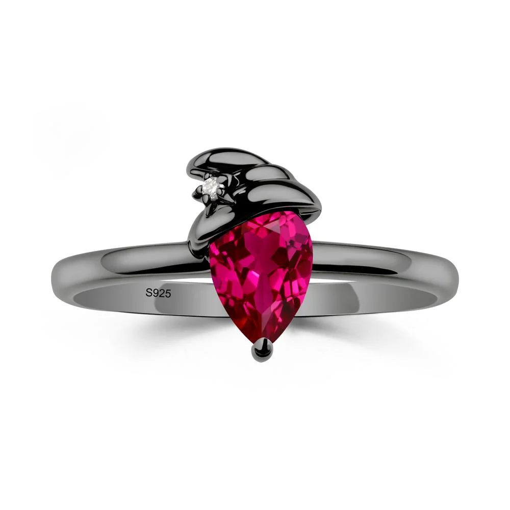 Pear Ruby Hat Ring - Image 7