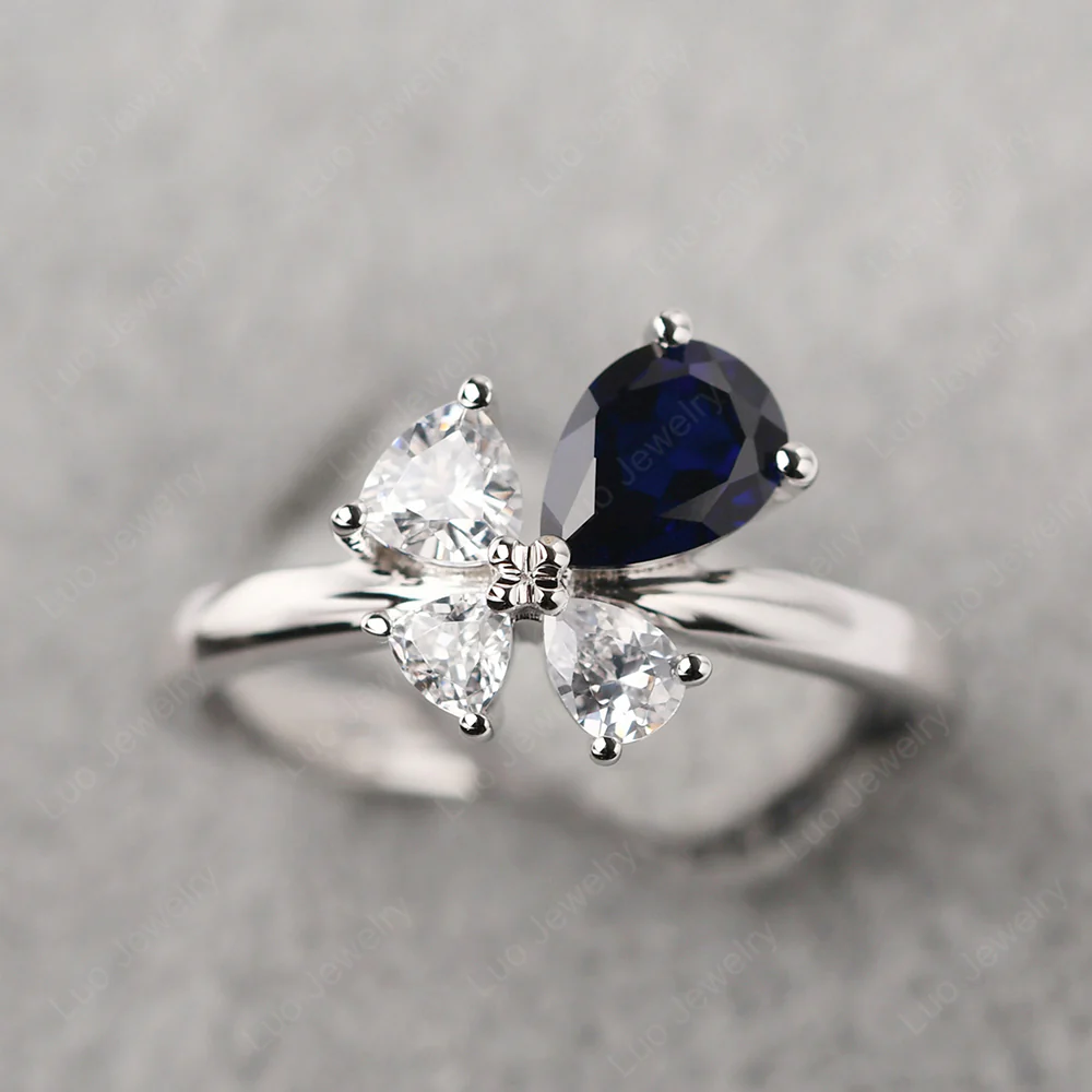 Sapphire 4 Stone Ring