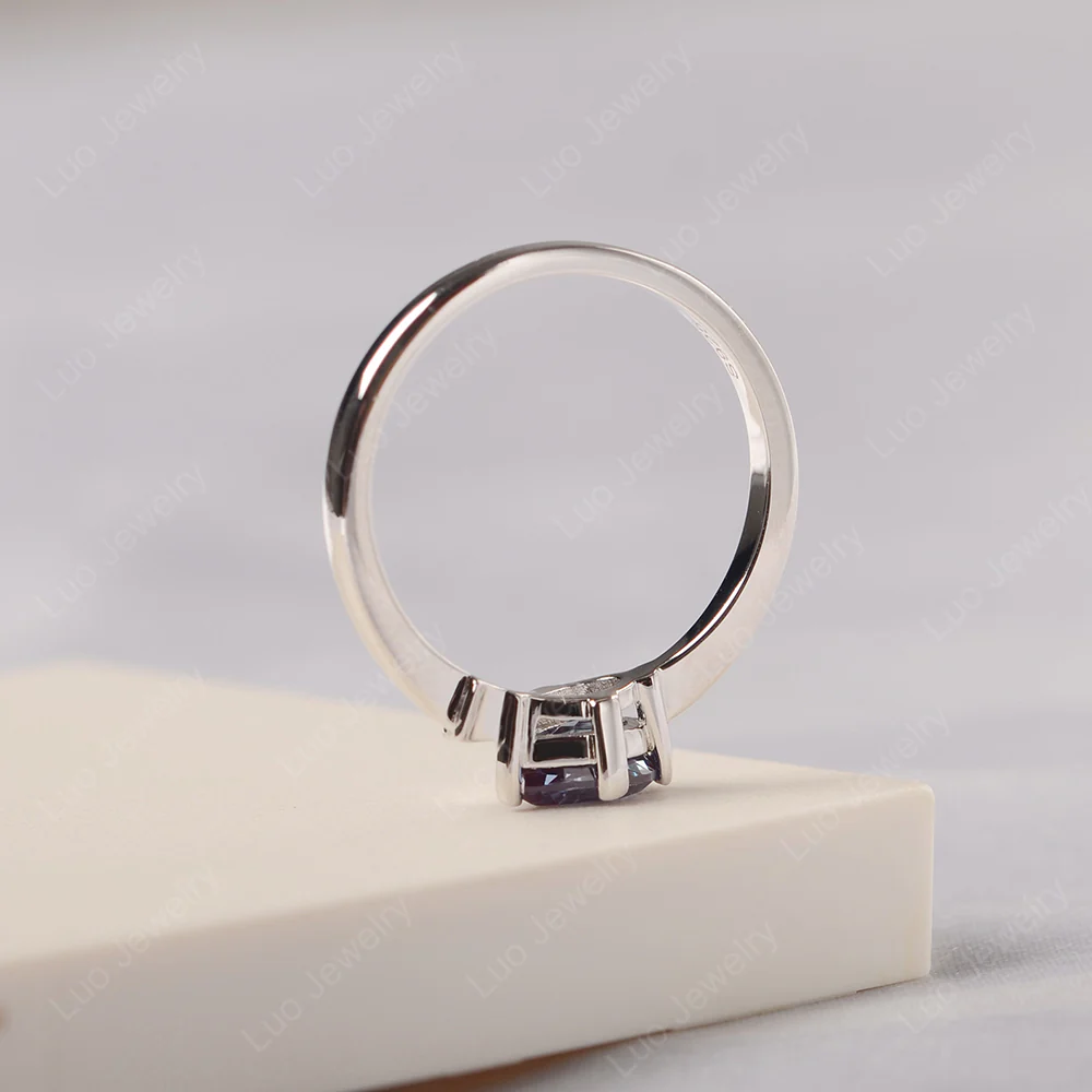 Pear Shaped Alexandrite Fish Ring - Image 4