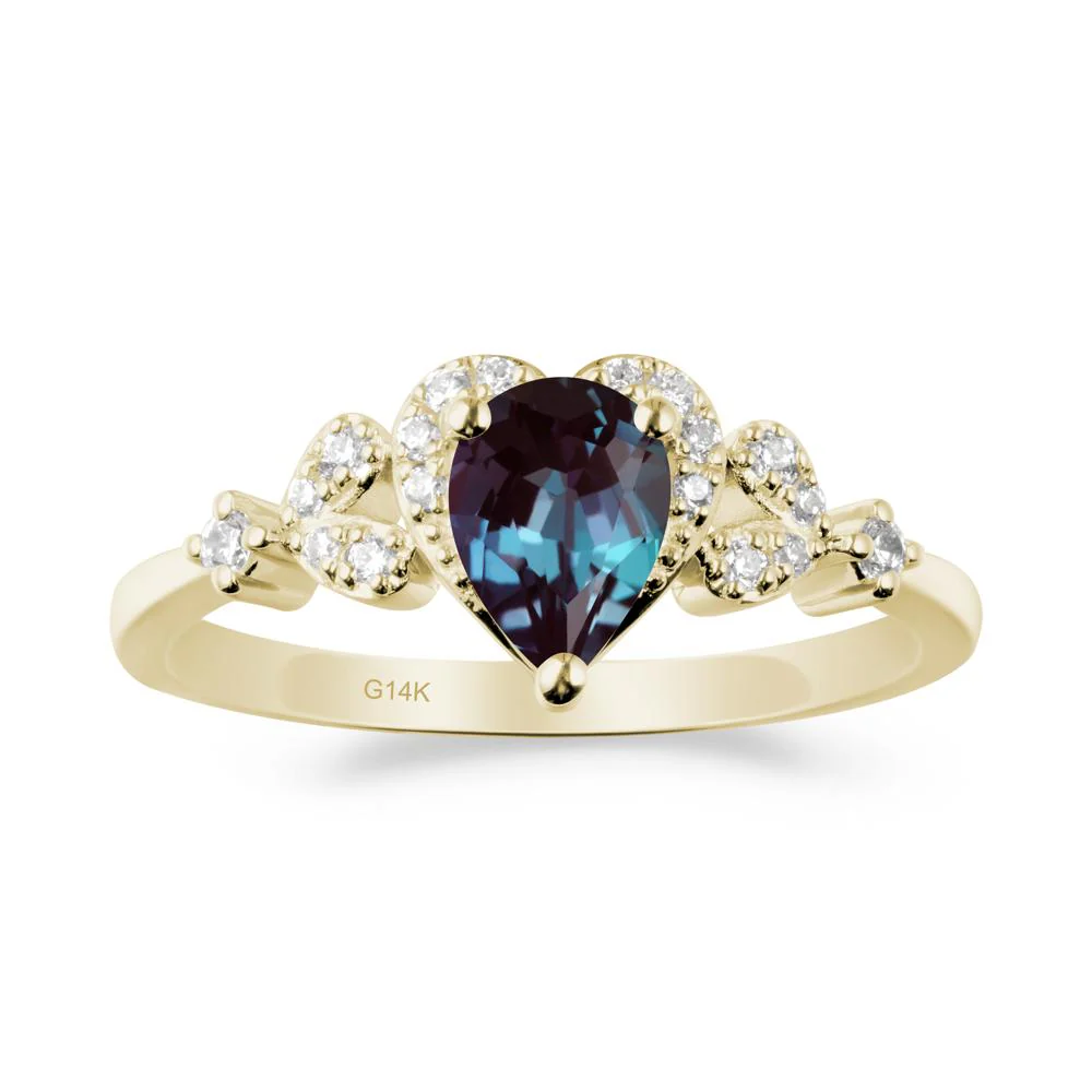 Pear Shaped Alexandrite Statement Ring - Image 3