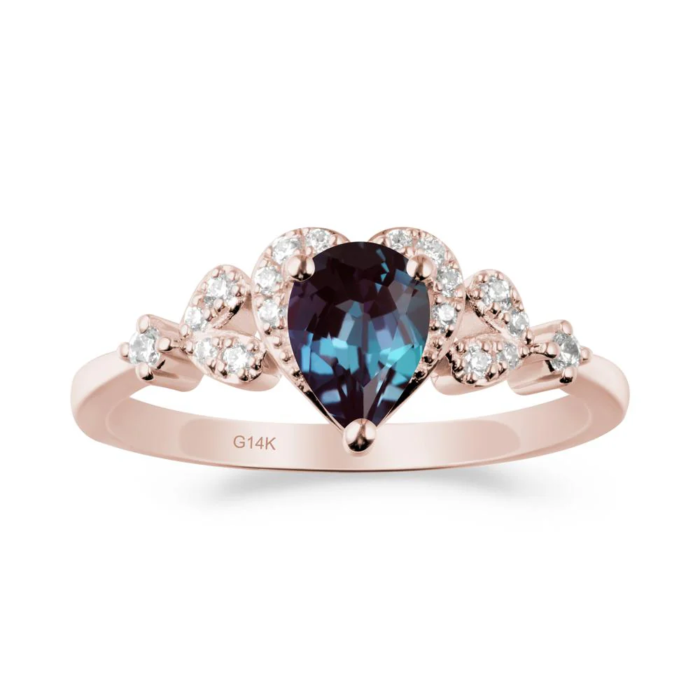 Pear Shaped Alexandrite Statement Ring - Image 9
