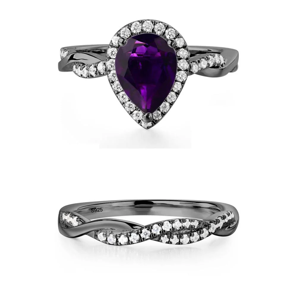 Amethyst Twisted Band Engagement Ring - Image 21