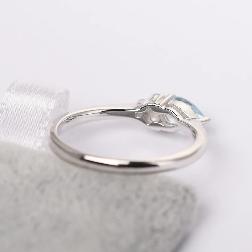 Petite Aquamarine Ring - Image 3