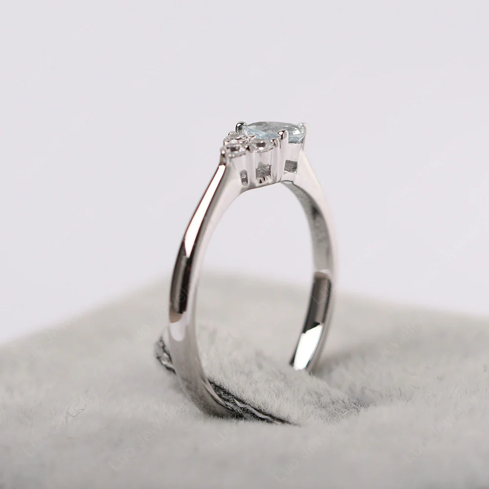 Petite Aquamarine Ring - Image 4