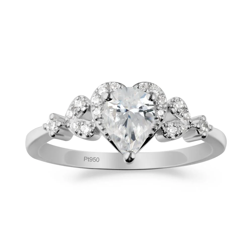 Pear Shaped Cubic Zirconia Statement Ring - Image 6