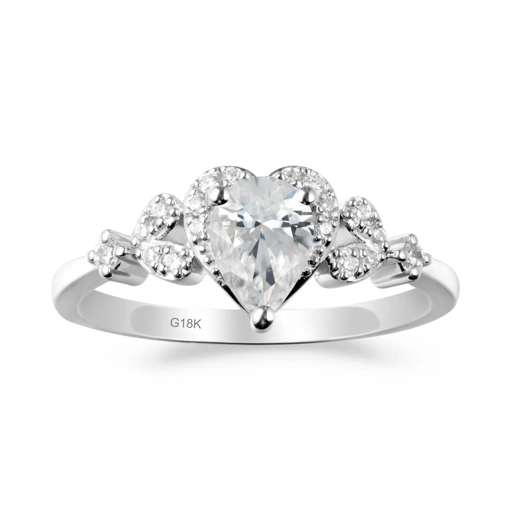 Pear Shaped Cubic Zirconia Statement Ring - Image 8
