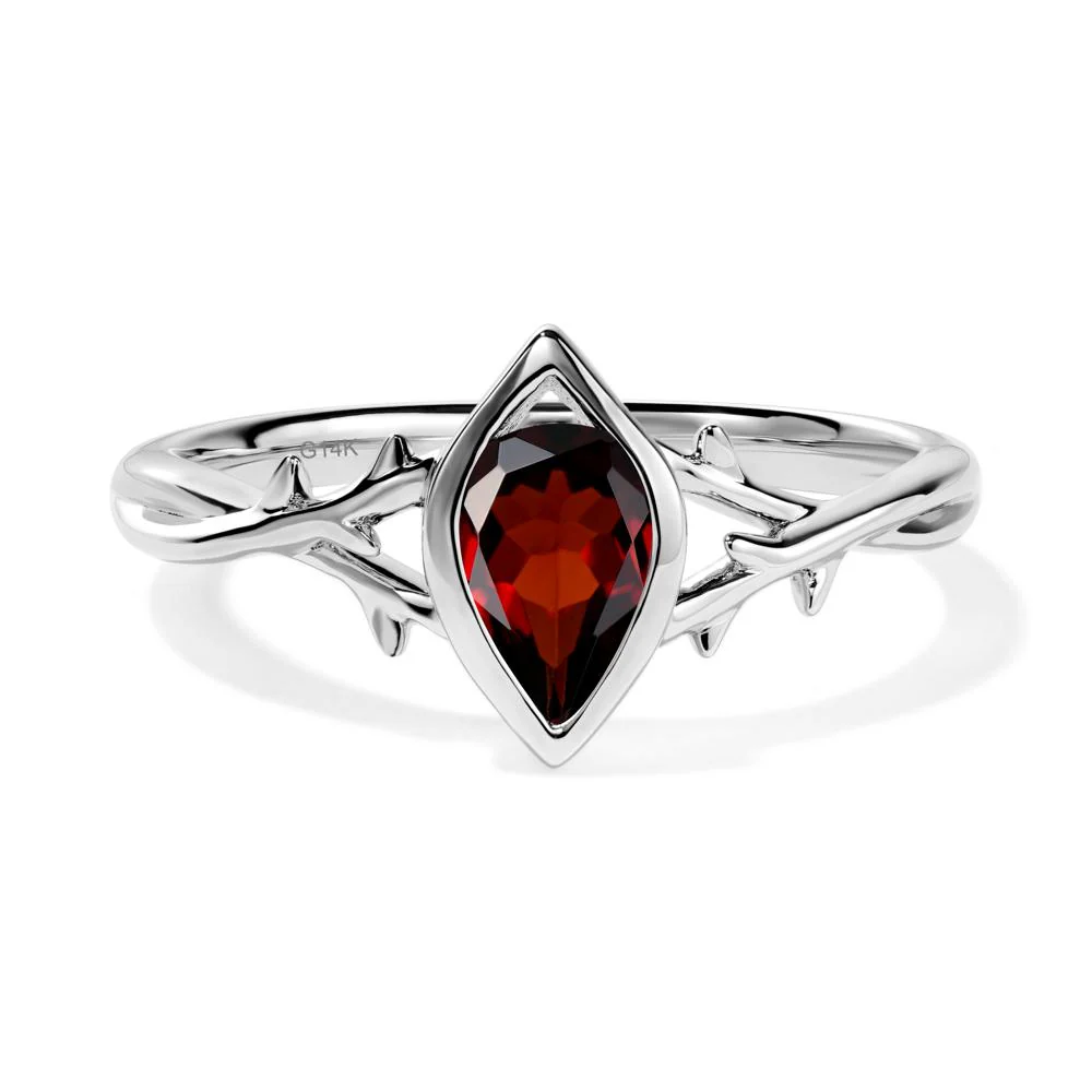 Garnet Twig Ring - Image 5