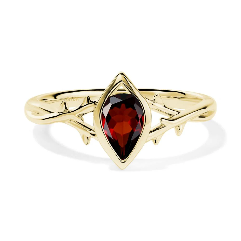 Garnet Twig Ring - Image 6