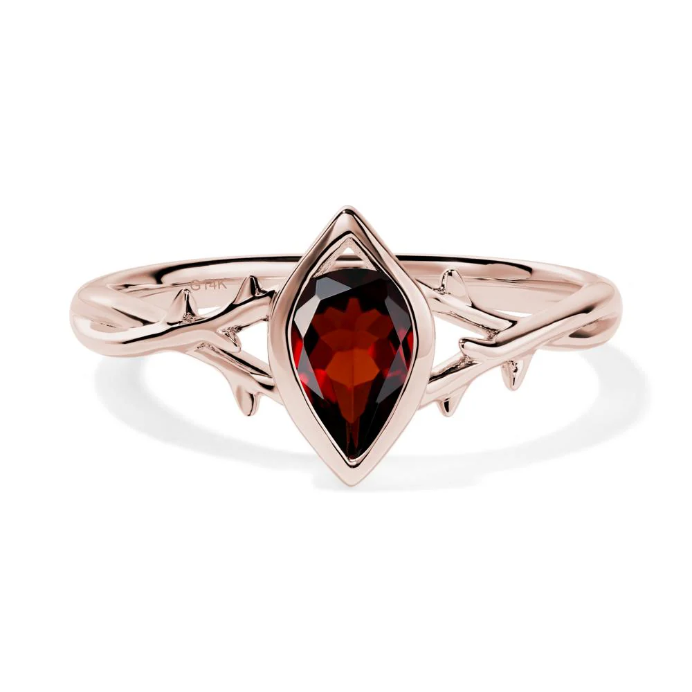 Garnet Twig Ring - Image 8