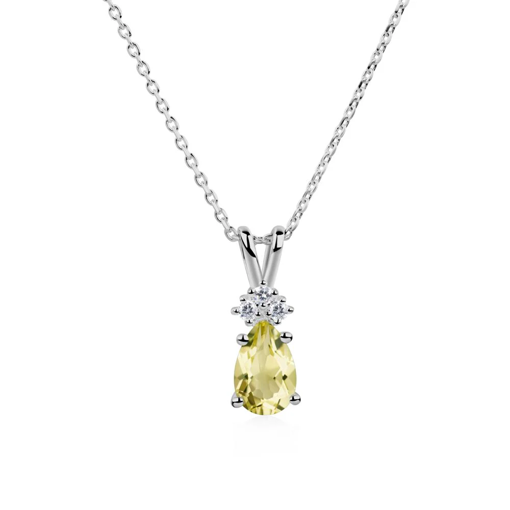 Pear Shaped Lemon Quartz Necklace - Image 6