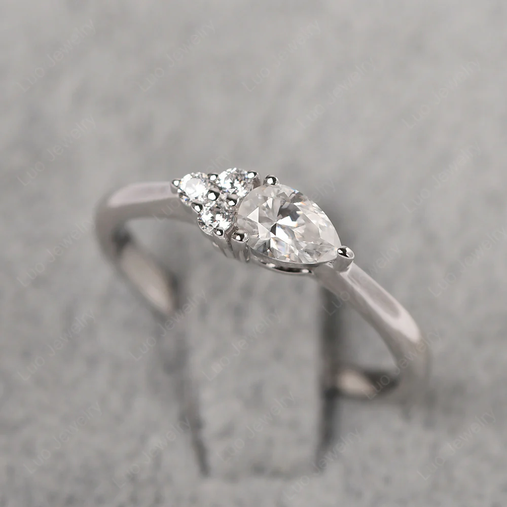 Petite Moissanite Ring - Image 2
