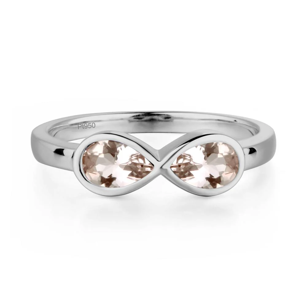 Pear Shaped 2 Stone Morganite Ring - Image 6