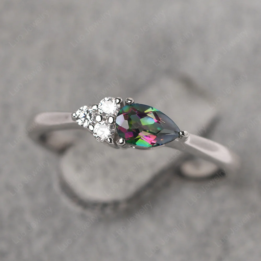 Petite Mystic Topaz Ring