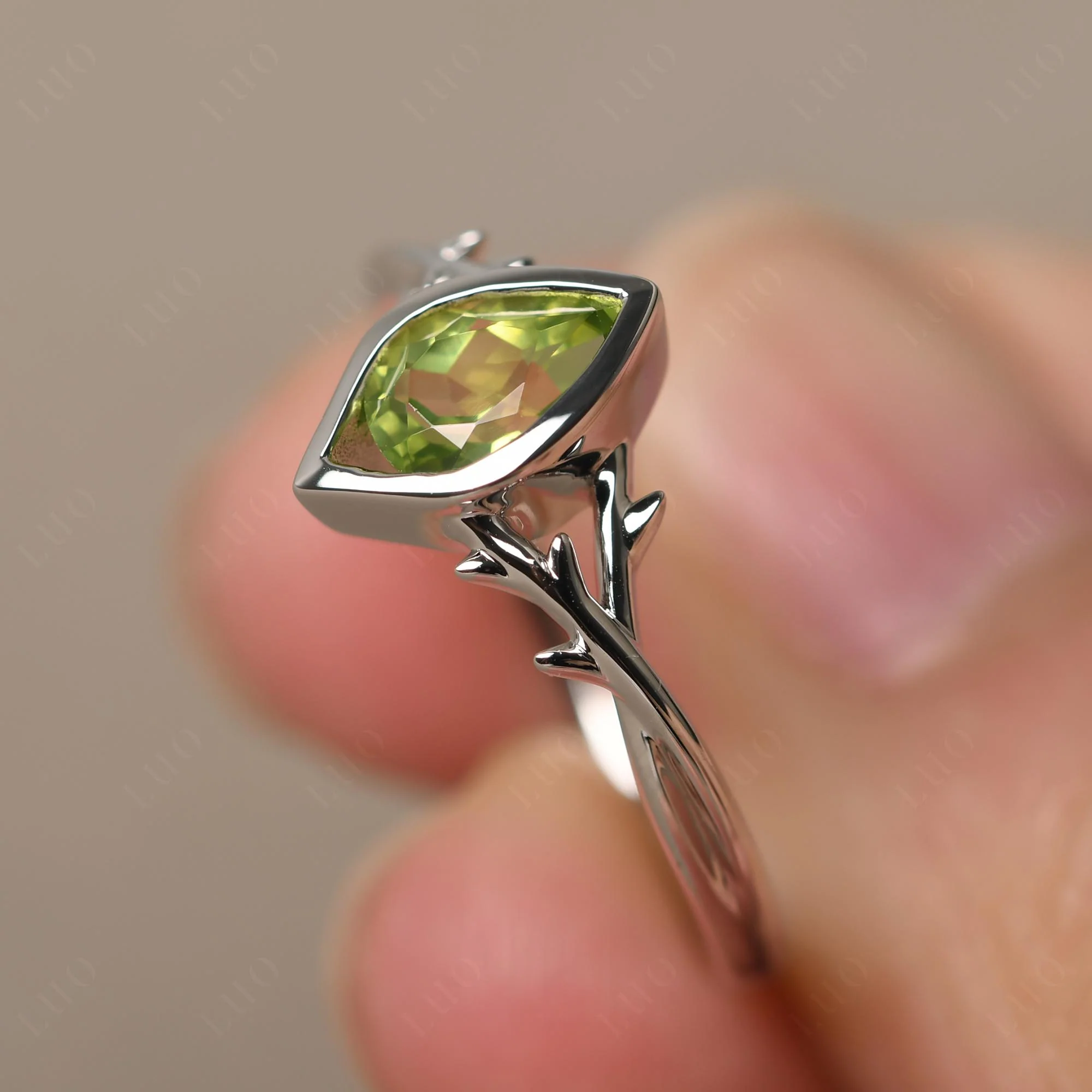 Peridot Twig Ring - Image 30