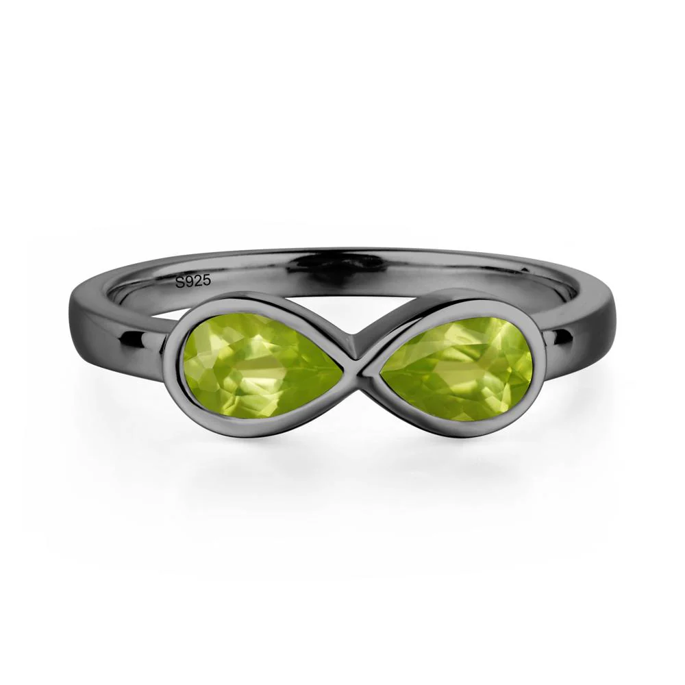 Peridot Two Stone Engagement Ring - Image 2