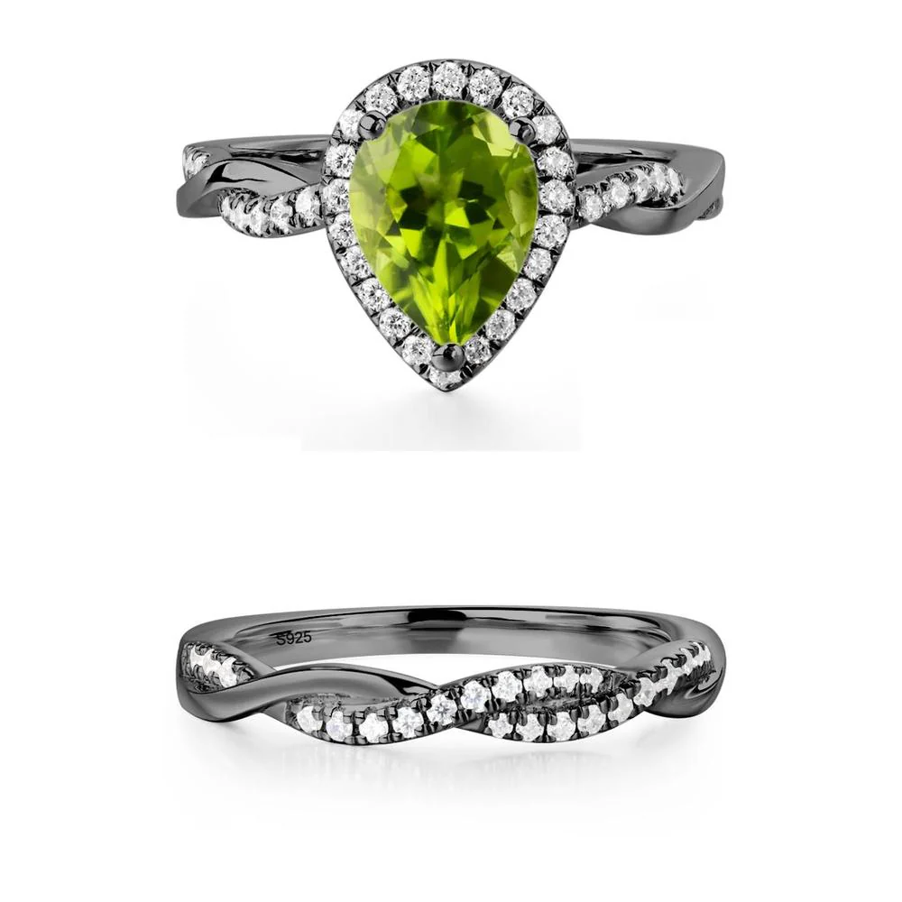 Peridot Twisted Band Engagement Ring - Image 27