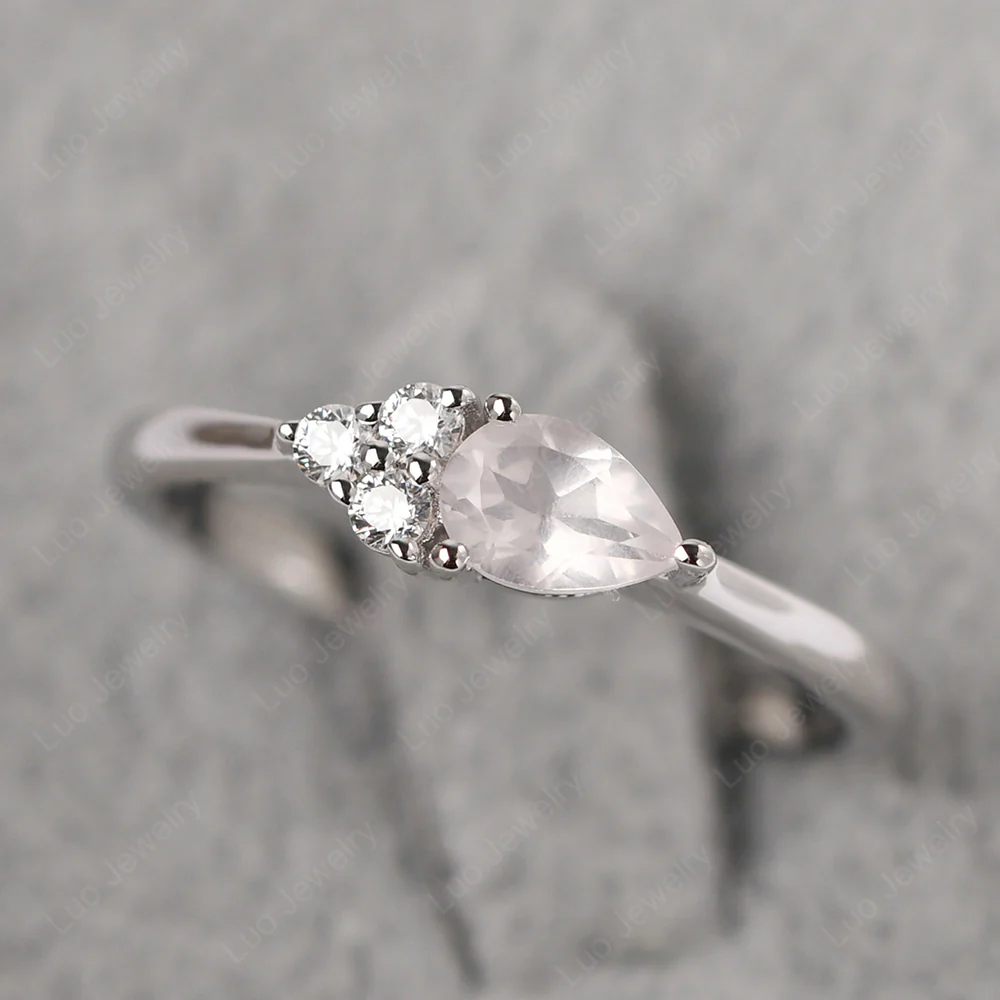 Petite Rose Quartz Ring