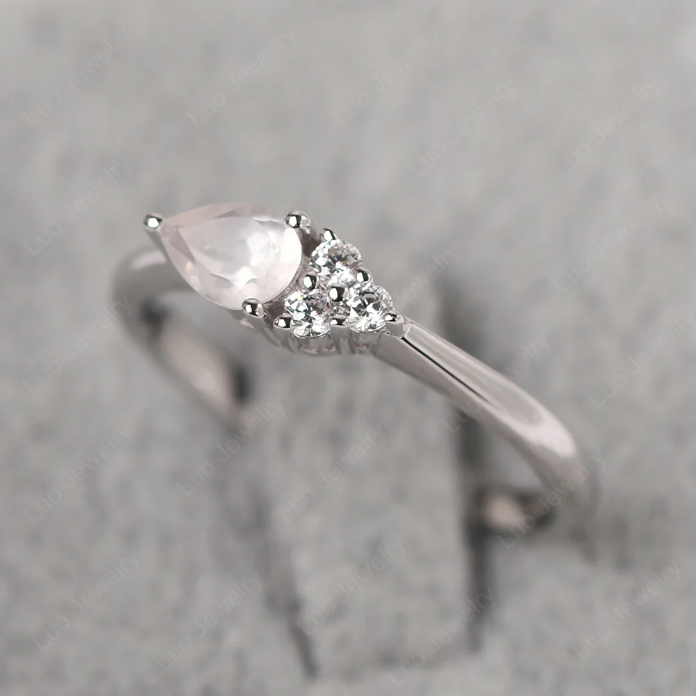 Petite Rose Quartz Ring - Image 2